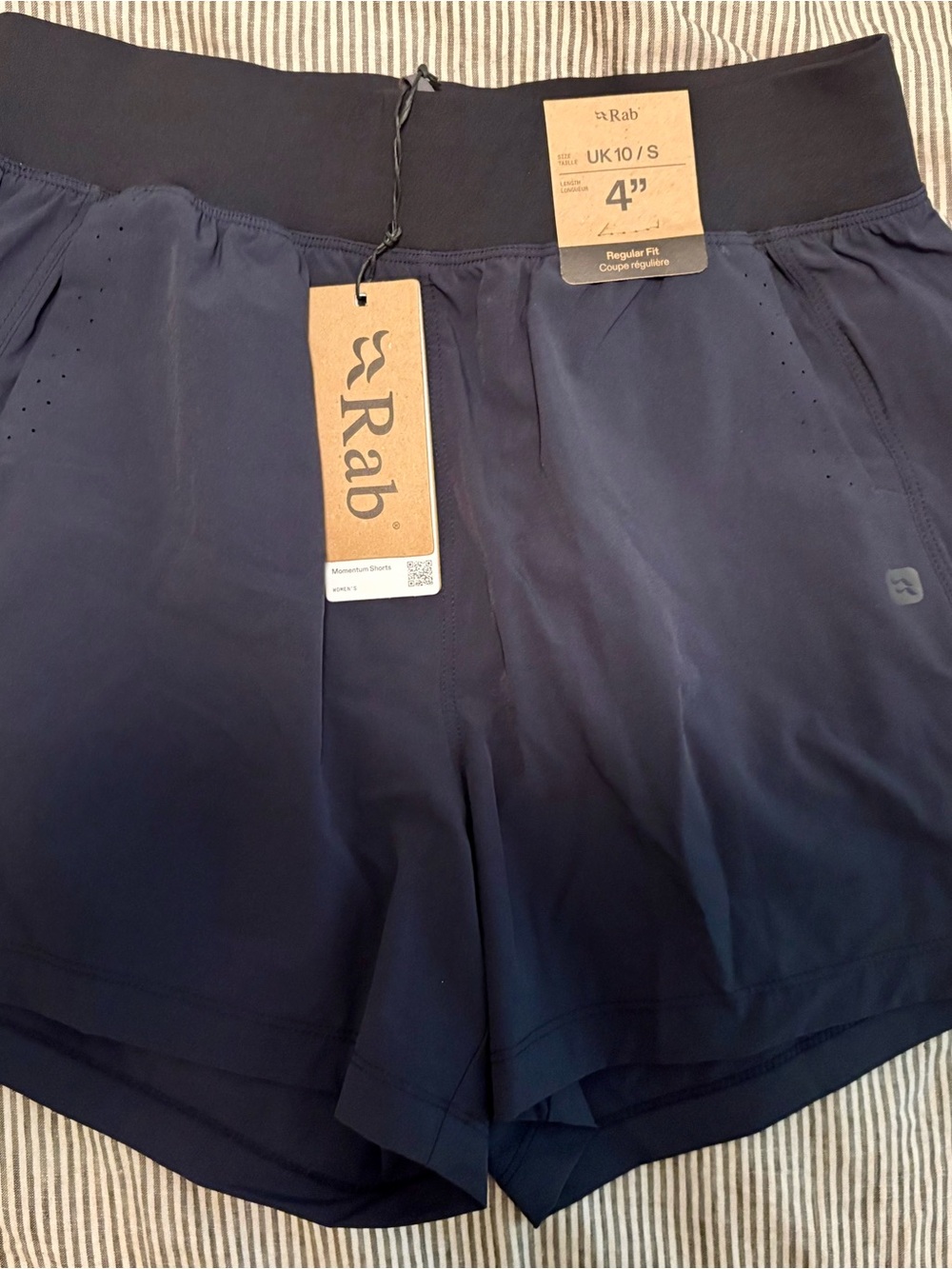 Women's 4" Black Rab Momentum Shorts
